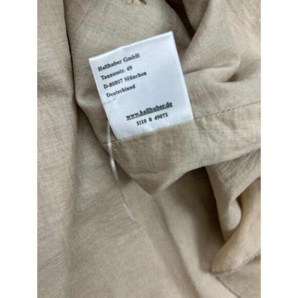 NWT Hallhuber Beige Sleeveless Ruffled Collar Silk Blend Dress Size 34 - Picture 12 of 12